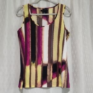 Kenneth Cole New York Multicolor Striped Tank Top